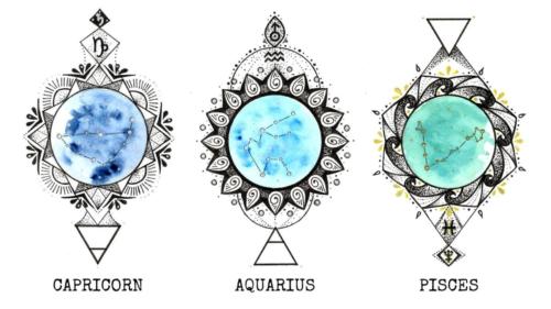 Capricorn - Aquarius - Pisces